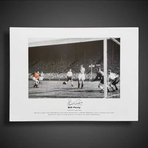 Blackpool-  Bill Perry Hand Signed Photo