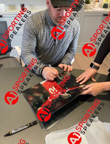 Exclusive Signing Special- 4 x Wayne Rooney Hand Signed Photos With COAs