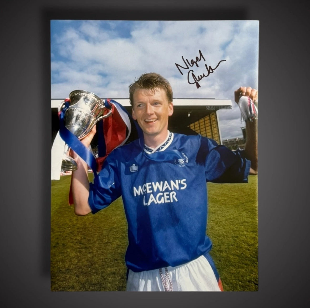 Nigel Spackman Rangers Hand Signed Photo