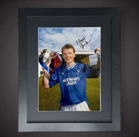Framed Nigel Spackman Rangers Hand Signed Photo