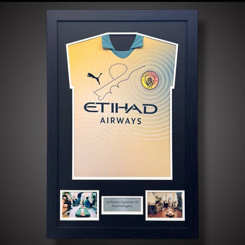 Manchester City Signed Noel Gallagher Special Ltd Ed Shirt Definitely City