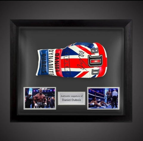 Framed Daniel Dubois Signed Boxing Glove DDD