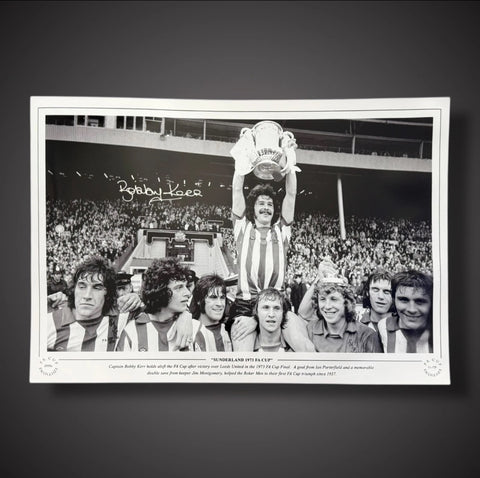 Bobby Kerr Sunderland 1973 FA Cup Signed Photograph