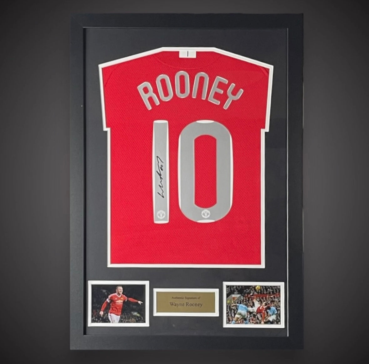 Wayne Rooney signed Manchester United 2008 Champions League Framed Shirt