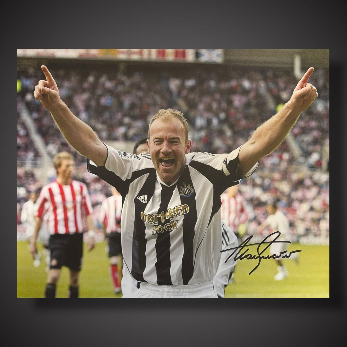 Alan Shearer Hand Signed Newcastle Photo