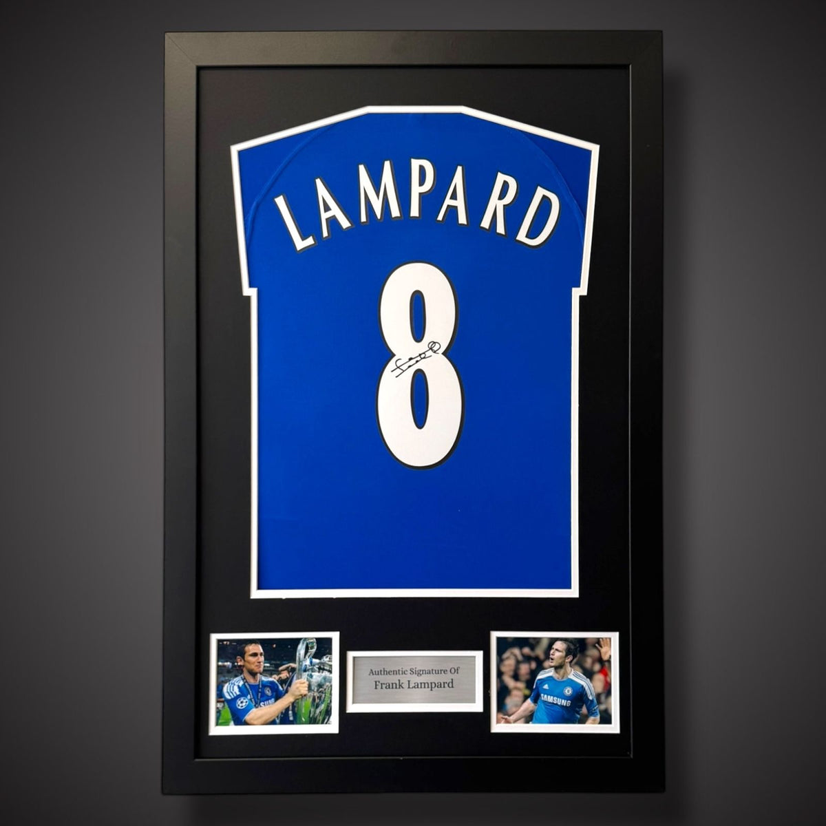Framed Frank Lampard Hand Signed Chelsea Shirt  Private Signing With Coa