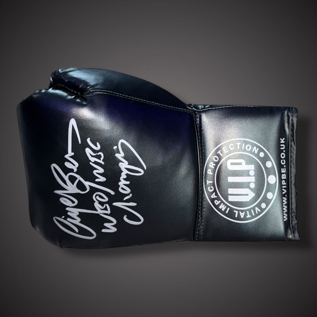 Nigel Benn ‘Dark Destroyer’ Hand Signed VIP Boxing Glove With COA