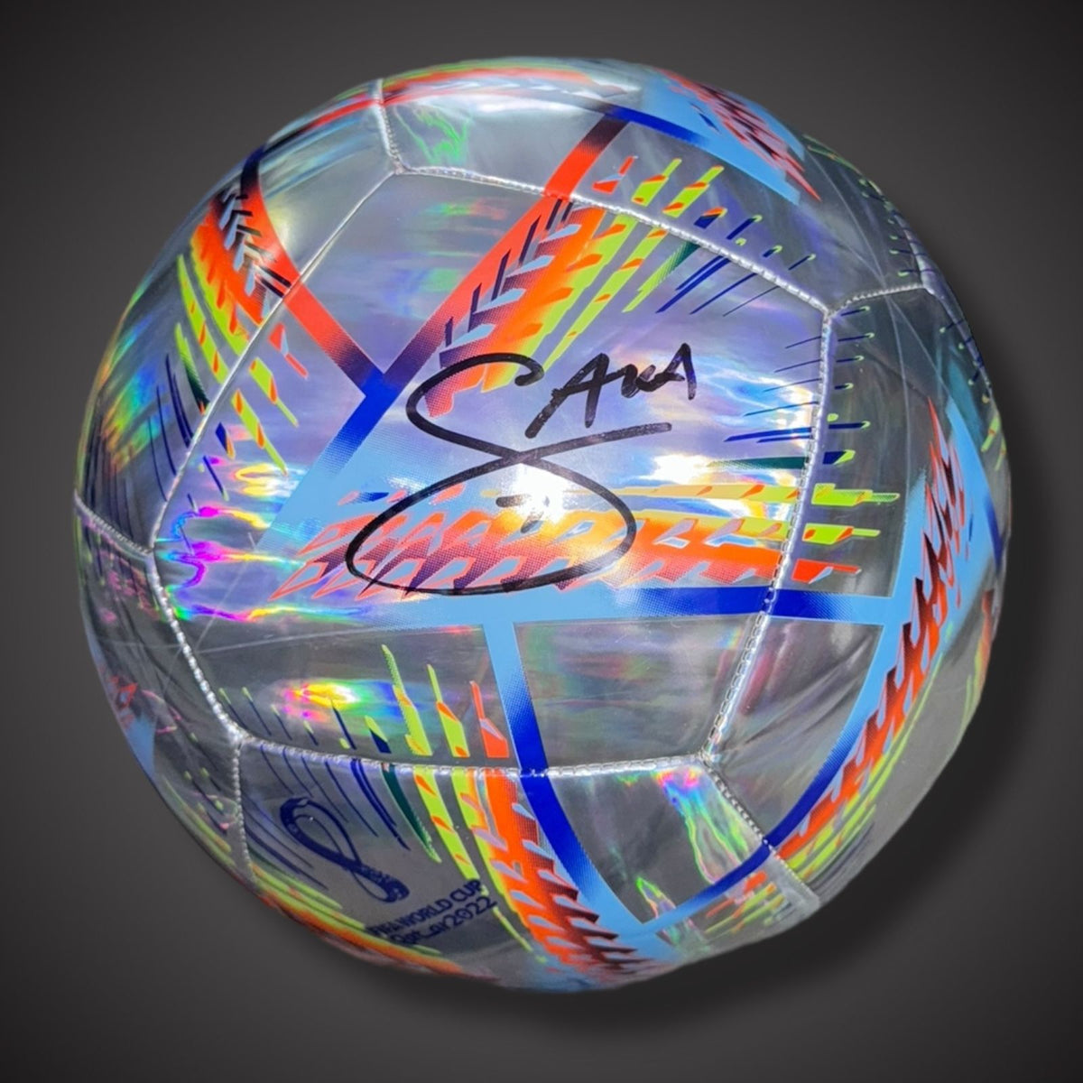 Bukayo Saka Hand Signed Football, Beckett Authenticated