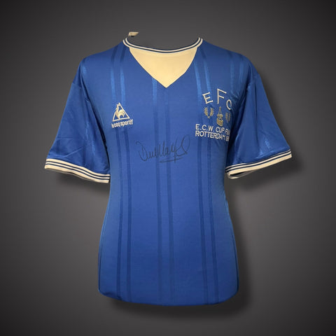 Derek Mountfield Hand Signed Everton Football Shirt With COA