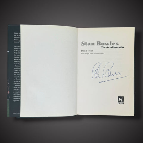 Stan Bowles The Autobiography Hand Signed Book.
