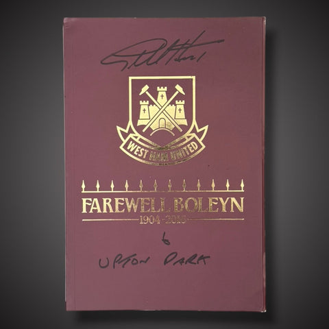 Sir Geoff Hurst Hand Signed Farewell Boleyn West Ham Programme