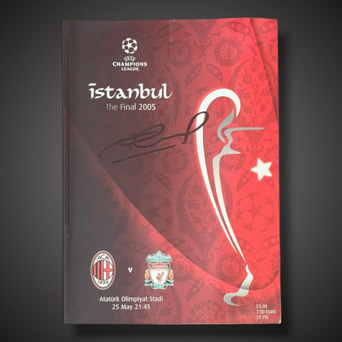 Steven Gerrard - Hand Signed Liverpool Istanbul 2005 Football Programme