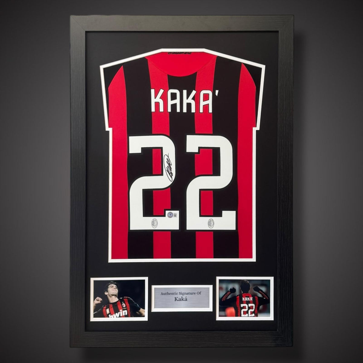 Kaka AC Milan Hand Signed Football Shirt With COA