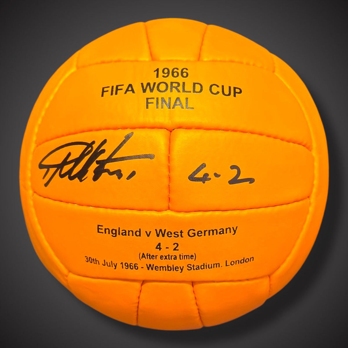 Sir Geoff Hurst Hand Signed 1966 World Cup Final Ball