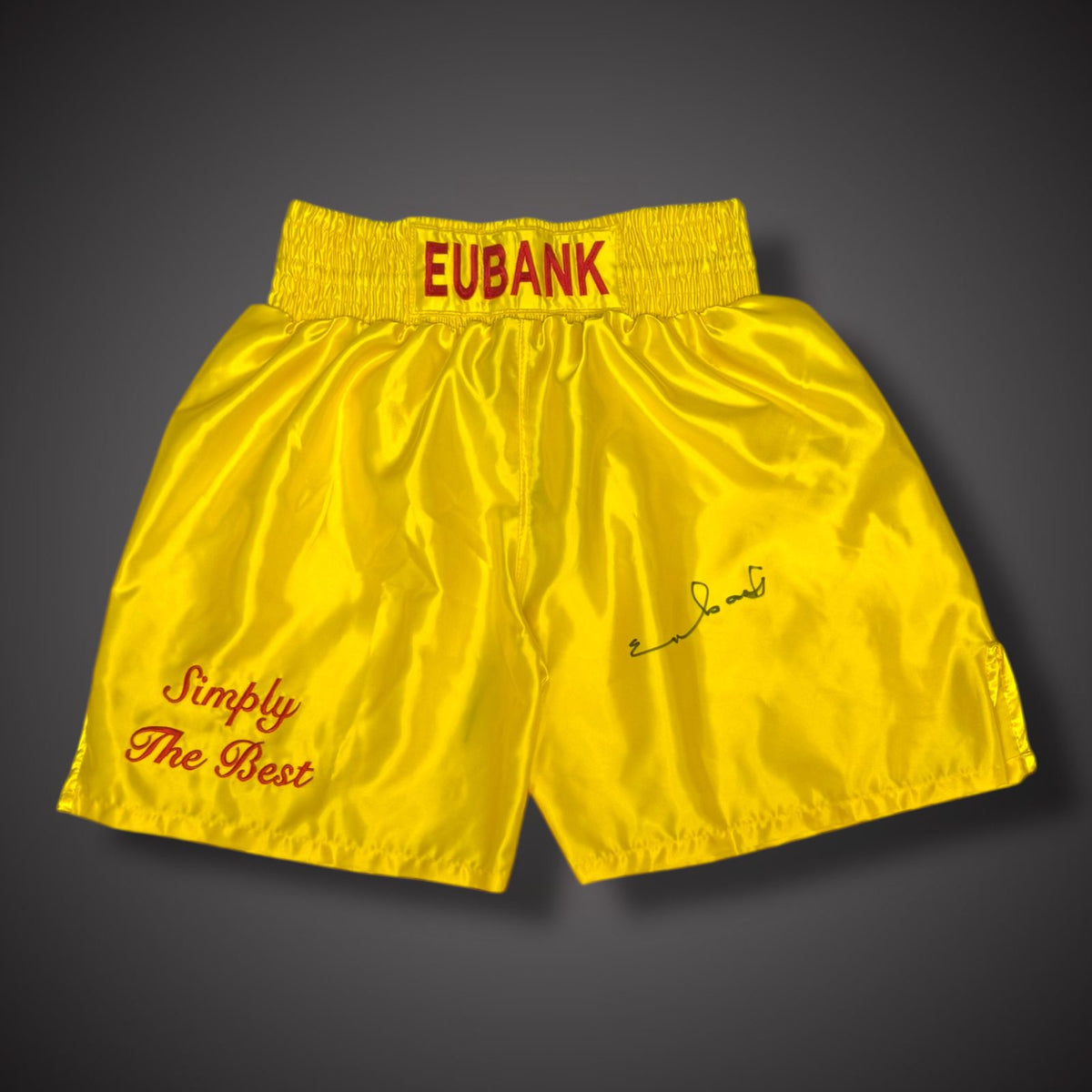 Chris Eubank Hand Signed Boxing Shorts With COA