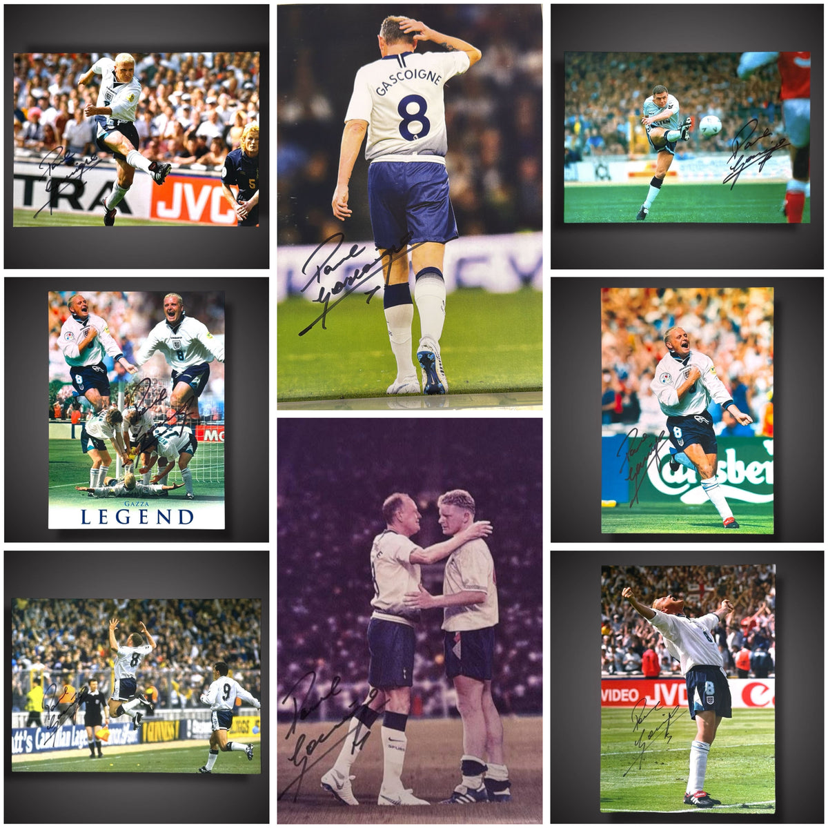 Black Friday Deal! 8 x Paul Gascoigne Photos