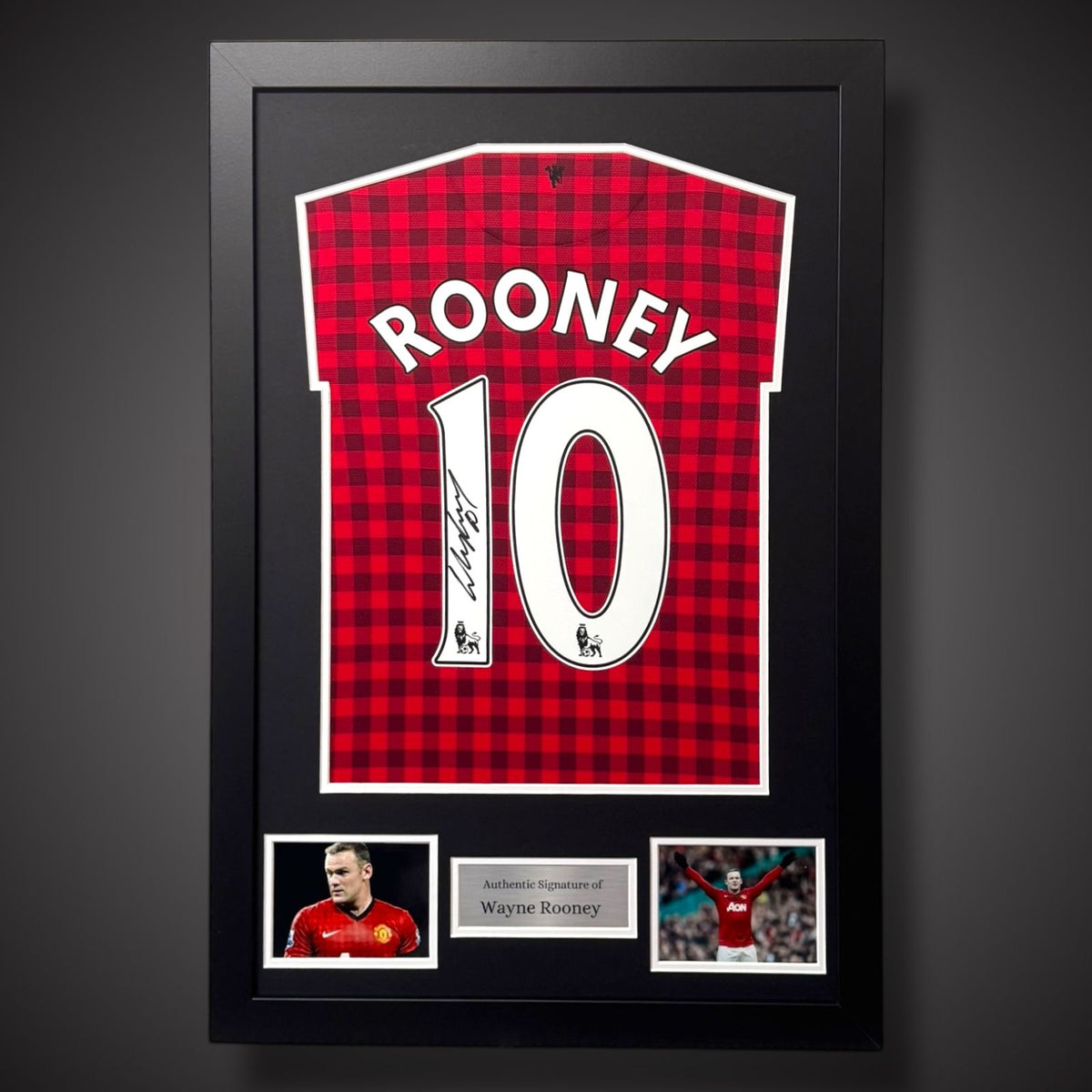 Wayne Rooney Hand Signed 2012/13 Framed Manchester United Shirt