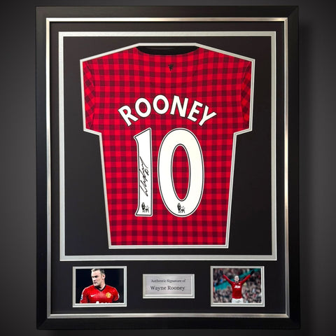 Wayne Rooney Hand Signed 2012/13 Deluxe Framed Manchester United Shirt