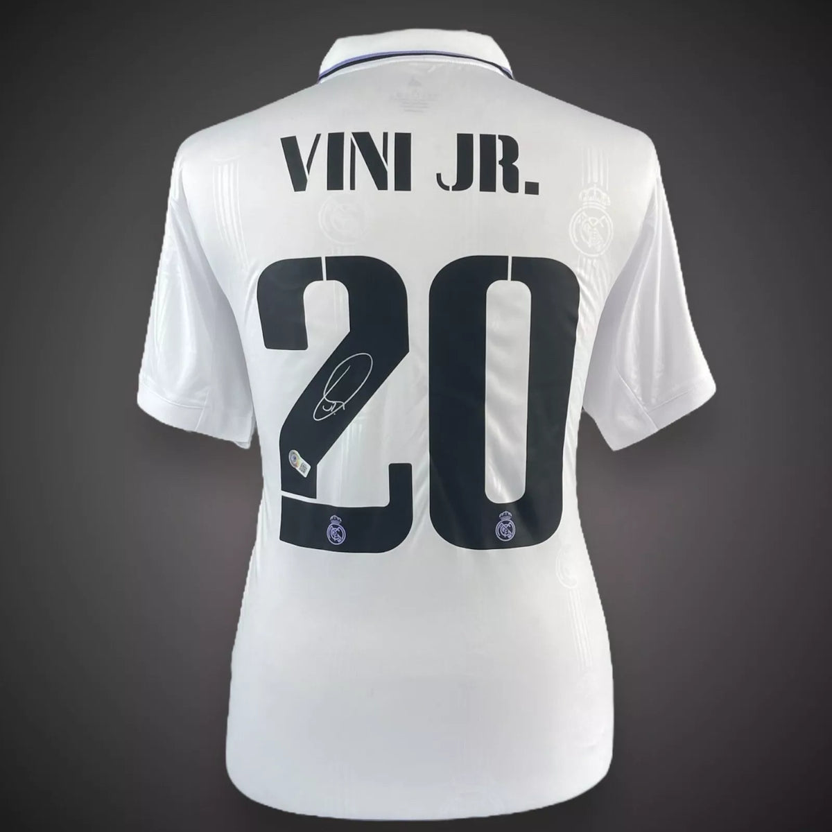 Vinicius Jr Signed Real Madrid Shirt :Home, 2022-23