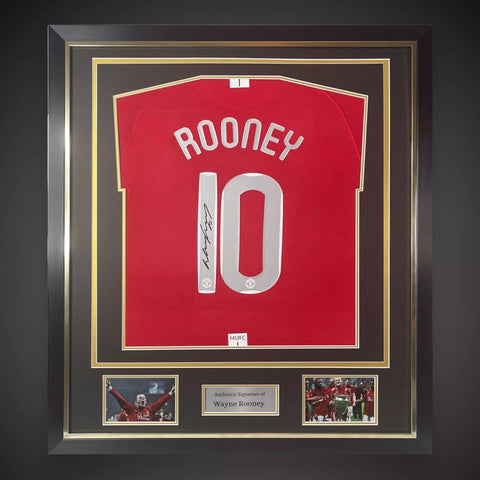 Wayne Rooney Signed Framed Manchester United Football Shirt