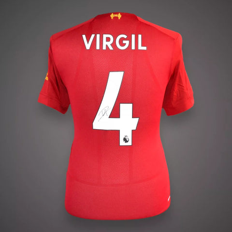 Virgil Van Dijk HAND Signed Liverpool Football Shirt COA