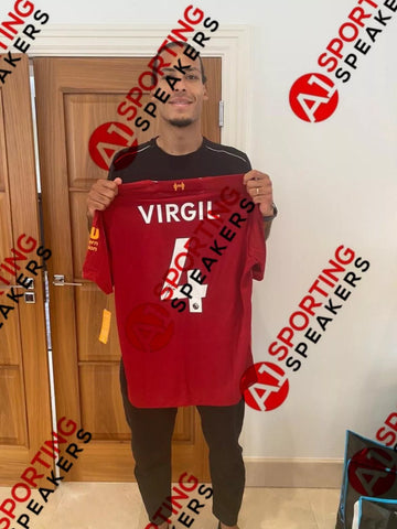 Virgil Van Dijk HAND Signed Liverpool Football Shirt COA