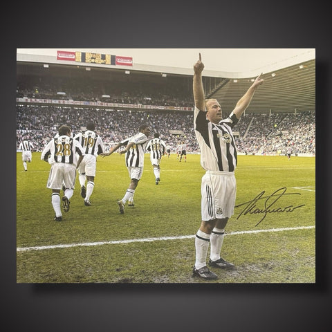 Alan Shearer Signed Newcastle Last Goal Celebration Photo With COA £55 16X200