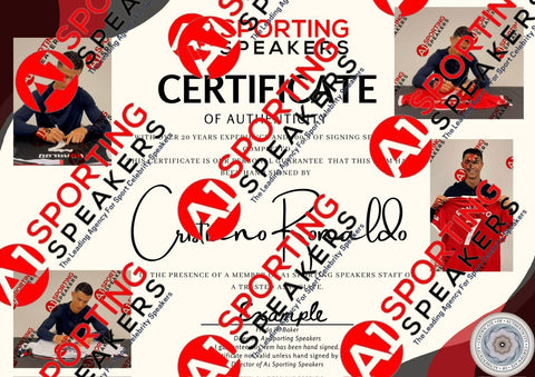 Cristiano Ronaldo Manchester United Hand Signed Photo With COA £2991