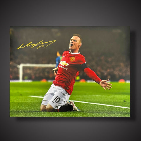 Wayne Rooney Hand Signed Manchester United  Photo £39.99 With COA 12X160