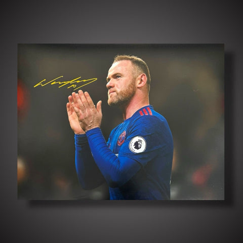 Wayne Rooney Hand Signed Manchester United  Photo £39.99 With COA 12X160