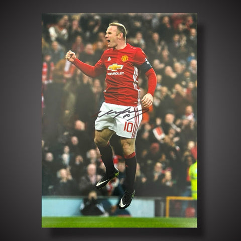 Wayne Rooney Hand Signed Manchester United  Photo £39.99 in Black pen 12X160
